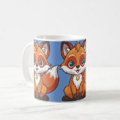 Niedlicher Fuchs Kaffeetasse (Vorderseite Links)