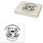 Niedlicher Fuchs, maßgeschneidertes Geschäft, groß Gummistempel (Stempel)