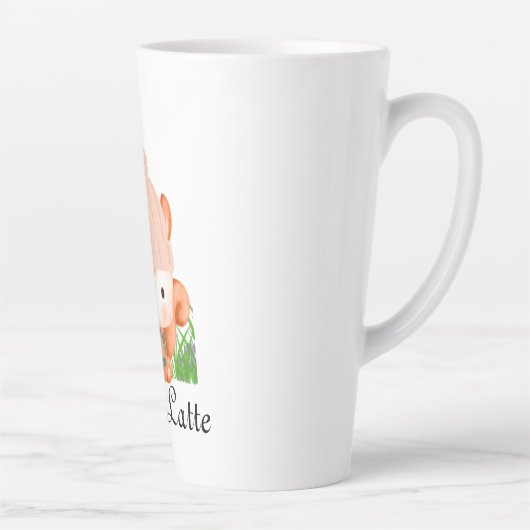 Niedlicher Fuchs mit erdgeschliffenen Blume und La Milchtasse (Rechts)