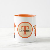niedlicher Fuchs mit Monogramm Tasse (Zentrum)
