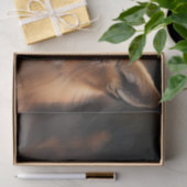 Niedlicher Fuchs mit Schmetterling auf der Nase Seidenpapier (Geschenk)