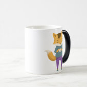 Niedlicher Fuchs mit Tasse Tee (VorderseiteRechts)