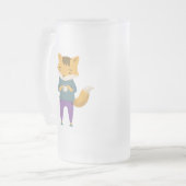 Niedlicher Fuchs mit Tasse Tee (Vorderseite Links)
