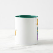 Niedlicher Fuchs mit Tasse Tee (Zentrum)