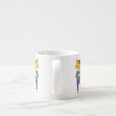 Niedlicher Fuchs mit Tasse Tee (Rückseite)