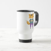 Niedlicher Fuchs mit Tasse Tee (VorderseiteRechts)