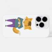 Niedlicher Fuchs mit Tasse Tee Case-Mate iPhone Hülle (Rückseite (Horizontal))