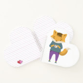 Niedlicher Fuchs mit Tasse Tee Notizblock (Innenseite)