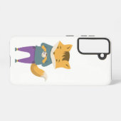 Niedlicher Fuchs mit Tasse Tee Samsung Galaxy Hülle (Rückseite (Horizontal))
