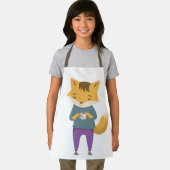 Niedlicher Fuchs mit Tasse Tee Schürze (Insitu)