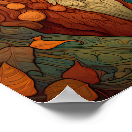 Niedlicher Fuchs Poster (Ecke)