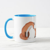 Niedlicher Fuchs und Cups Tasse "Bester Vater je" (Links)