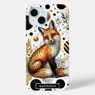 Niedlicher Fuchs und Punkte Nahtlos Case-Mate iPhone Hülle