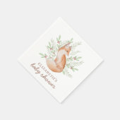 Niedlicher Fuchs. Waldtierneutrale Babydusche Serviette (Ecke)