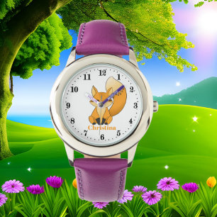 Niedlicher Fuchstierliebhaber Armbanduhr