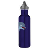 Niedlicher Fun-Loving Cartoon Dolphin Edelstahlflasche (Rechts)
