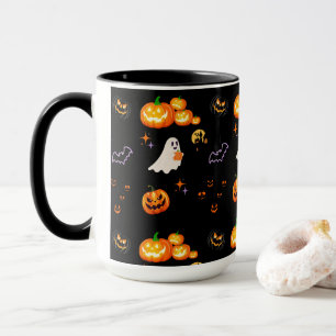 Niedlicher Fun Pumpkin Geisterfledermaus Hexenmeis Tasse