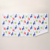 Niedlicher Fundus von Flugzeugen und Wolken Badehandtuch (Badehandtuch)