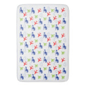 Niedlicher Fundus von Flugzeugen und Wolken Badematte (Vorderseite Vertikal)