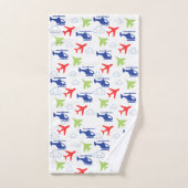 Niedlicher Fundus von Flugzeugen und Wolken Handtuch (Handtuch)