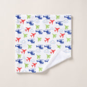 Niedlicher Fundus von Flugzeugen und Wolken Waschlappen (Waschlappen)