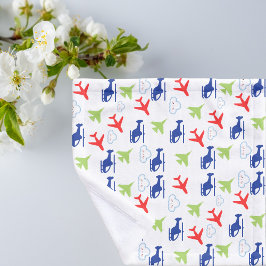 Niedlicher Fundus von Flugzeugen und Wolken Waschlappen