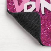 Niedlicher Funkelnd Hot Pink Princess Glitzer Mousepad (Ecke)
