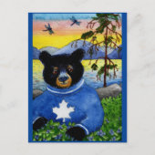 Niedlicher Funny Black Bear Algonquin Park Postkar Postkarte (Vorderseite)