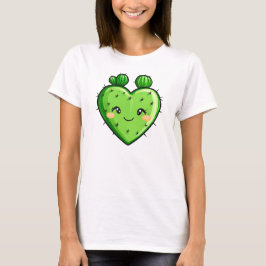 Niedlicher Funny Cactus Heart Valentine's Day T-Shirt