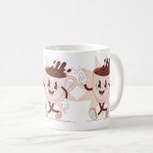 Niedlicher Funny Coffee Cartoon Kaffeetasse (VorderseiteRechts)