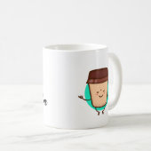 Niedlicher Funny Coffee Lover Sprichwort Kaffeetasse (VorderseiteRechts)