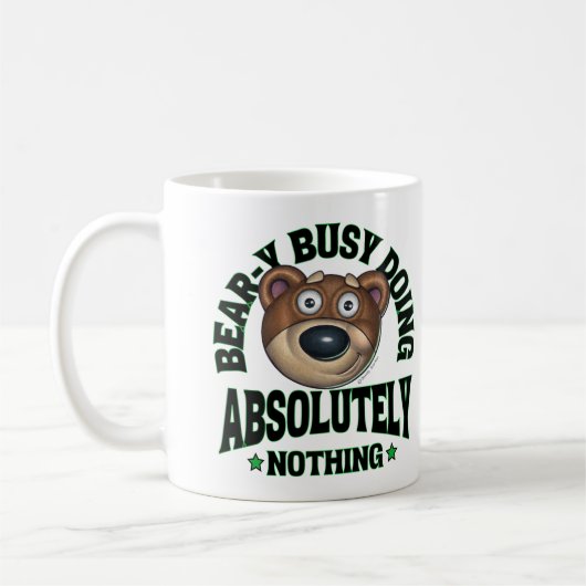 Niedlicher Funny Cudly Cartoon Bär Kaffeetasse (Links)