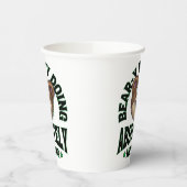 Niedlicher Funny Cudly Cartoon Bär Pappbecher (Links)