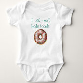 Niedlicher Funny Donut nur essen Hole Foods Baby Strampler