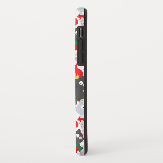 Niedlicher Funny Festive Cat Cartoon Case-Mate iPhone Hülle (Hinten/Links)