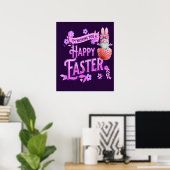 Niedlicher Funny Gnome wünscht Ihnen glückliche Os Poster (Heimbüro)