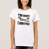 Niedlicher Funny Holiday Merry Elfin Weihnachten T-Shirt (Vorderseite)