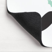 Niedlicher Funny Mustache Alberne Gesicht Snowflak Mousepad (Ecke)