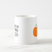 Niedlicher Funny Seasonal Fall Pumpkin Gewürzkaffe Kaffeetasse (Mittel)