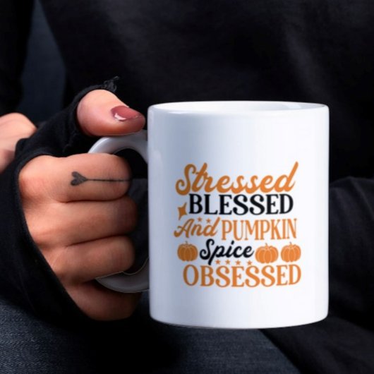 Niedlicher Funny Seasonal Fall Pumpkin Gewürzkaffe Kaffeetasse