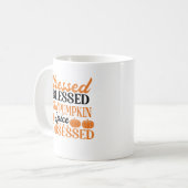 Niedlicher Funny Seasonal Fall Pumpkin Gewürzkaffe Kaffeetasse (Vorderseite Links)