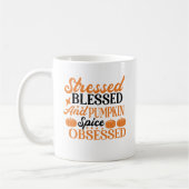 Niedlicher Funny Seasonal Fall Pumpkin Gewürzkaffe Kaffeetasse (Links)