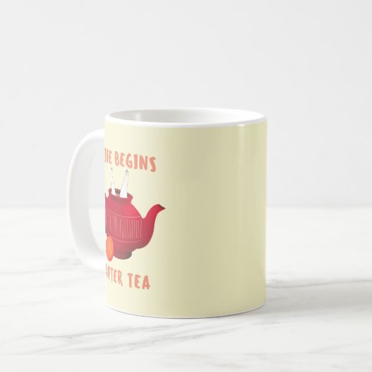 Niedlicher Funny Tee Kaffeetasse (Vorderseite Links)