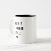 Niedlicher Funny Text Coffee Lover - kundenspezifi Zweifarbige Tasse (Vorderseite Links)