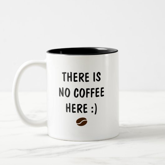 Niedlicher Funny Text Coffee Lover - kundenspezifi Zweifarbige Tasse (Links)