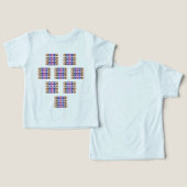 Niedlicher Funny Todler T - Shirt | Personalisiert (Design Vorderseite & Rückseite)