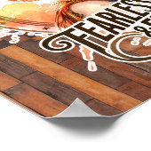 Niedlicher furchtloser fabelhafter Western Poster (Ecke)