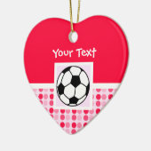 Niedlicher Fußball-Ball Keramik Ornament (Links)