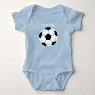 Niedlicher Fußball-Ball Personalisiert Baby Sports Strampler