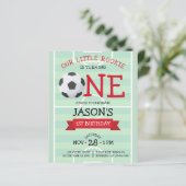 Niedlicher Fußball-Band-Haushalt 1. Geburtstag Ein (Stehend Vorderseite)